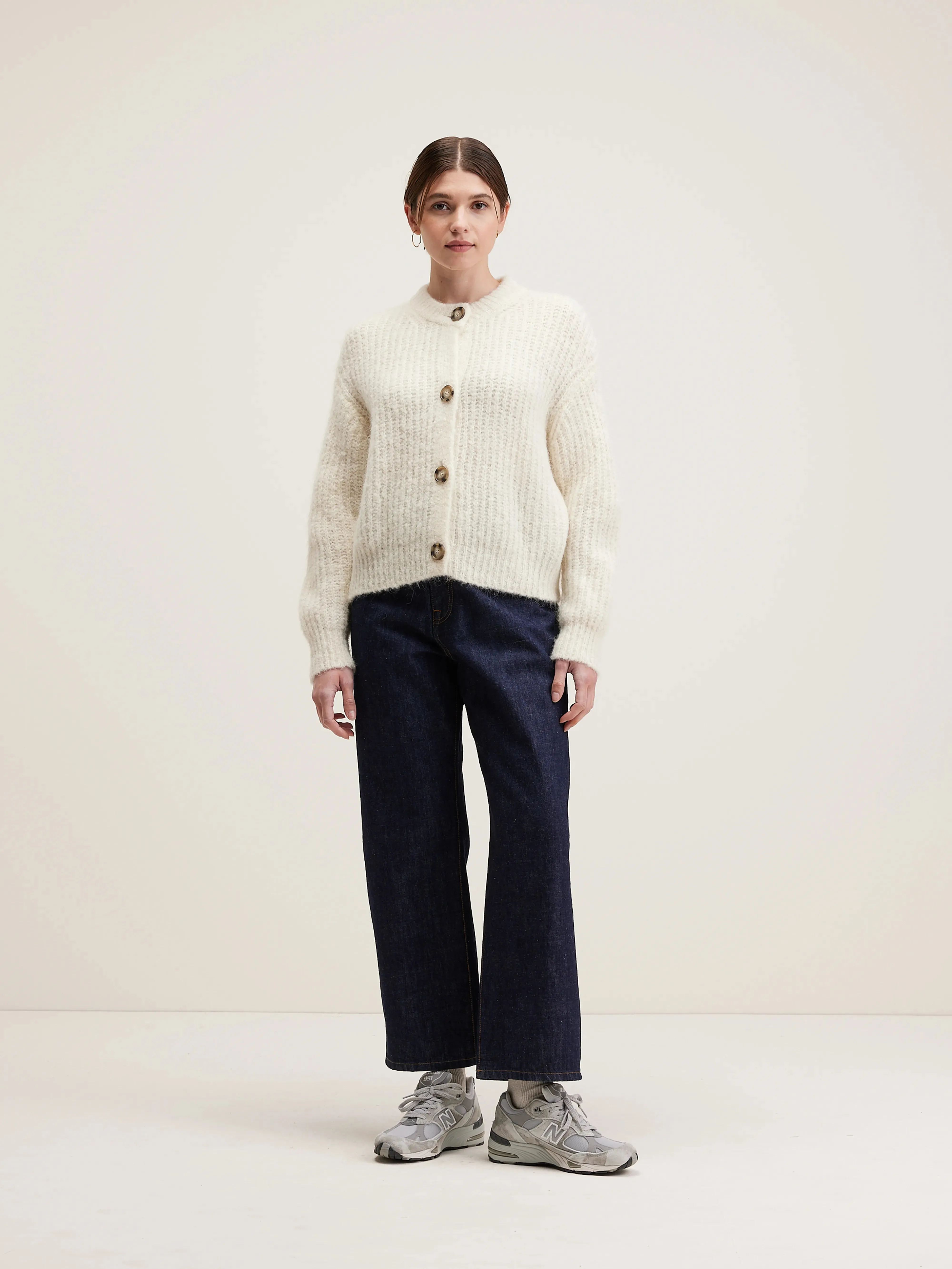 Adyka rib-knit cardigan (242 / W / WHISPER)
