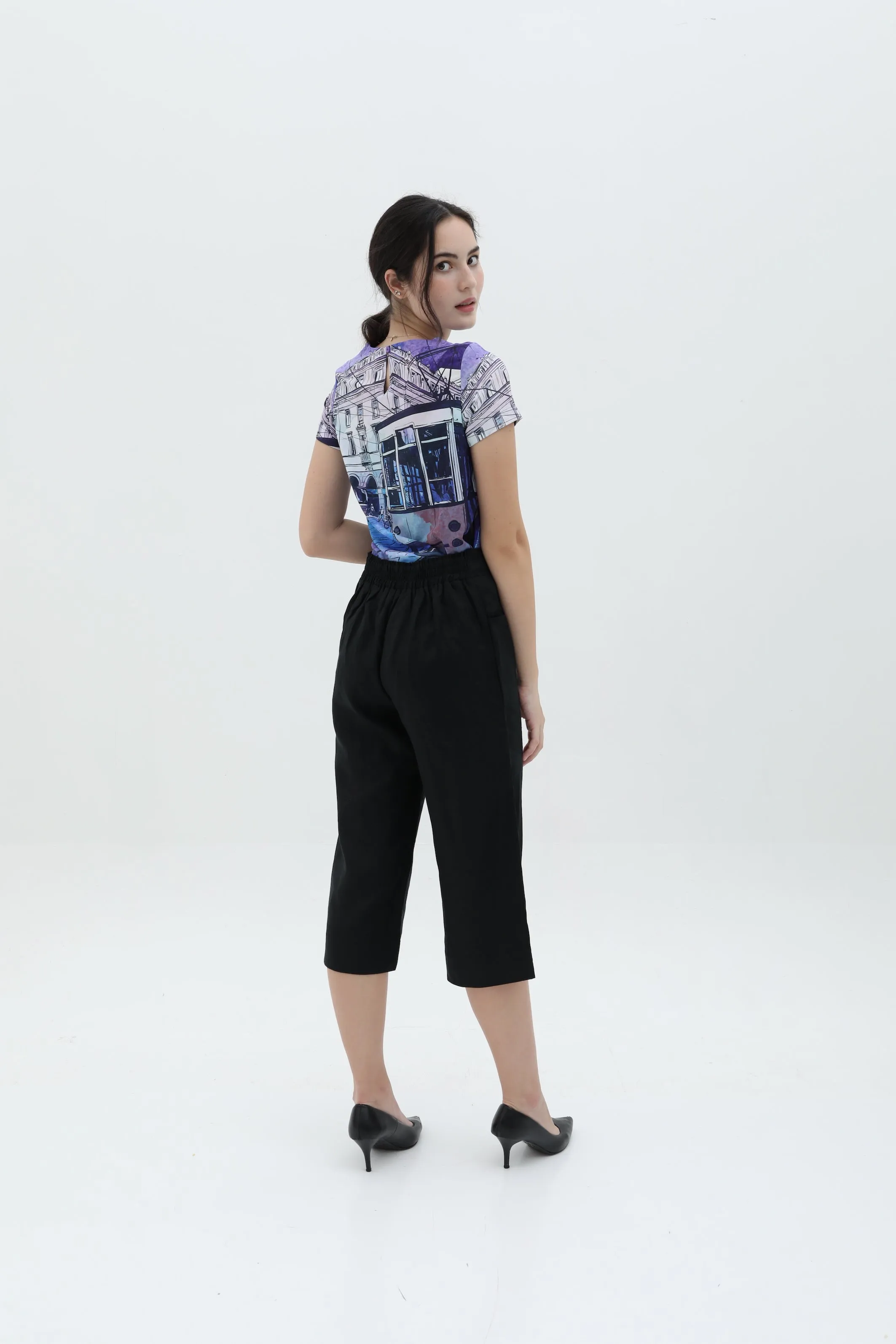 Ai Side Slit Women Culottes  Pants
