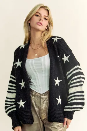 Black & White Star Cardigan
