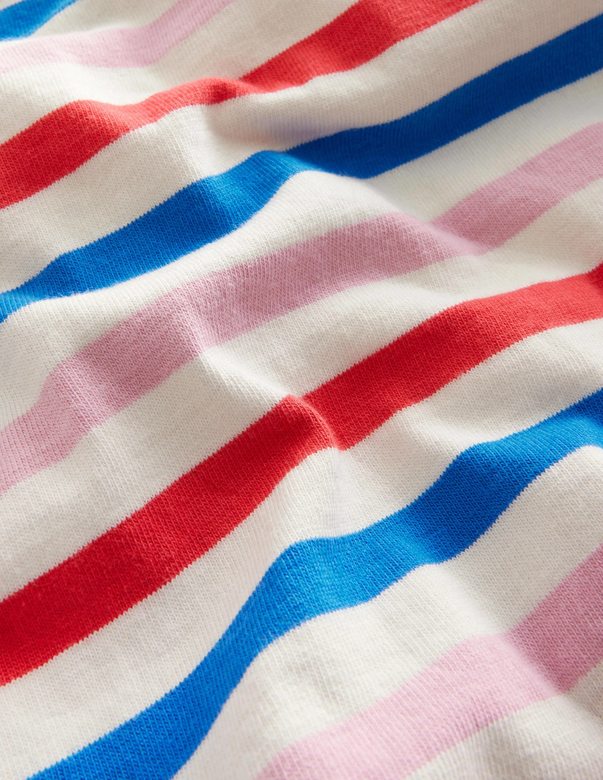 Boat Neck T-Shirt-Strawberry Tart Red/Lilac Pink