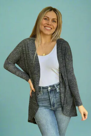 Cacoon Knit Cardigan Grey
