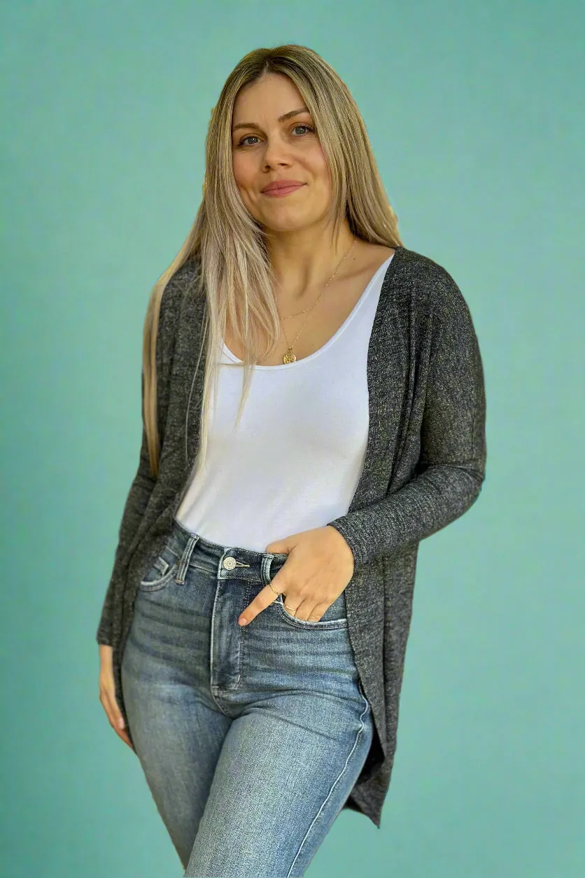 Cacoon Knit Cardigan Grey