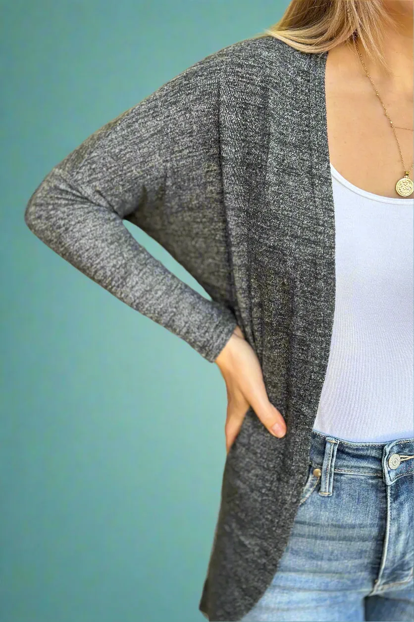 Cacoon Knit Cardigan Grey
