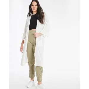 Capsule Ivory Linen Kimono Sleeve Cardigan