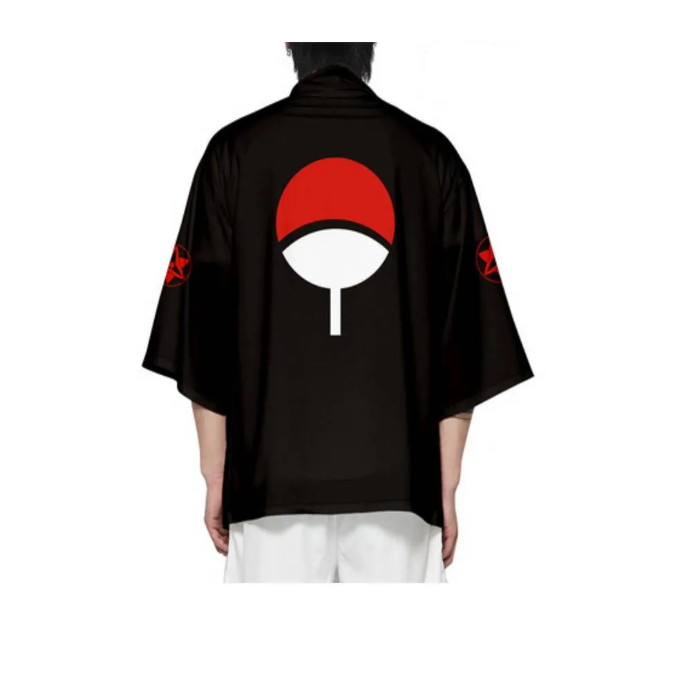 Casual kimono style cardigan- Ninja Black