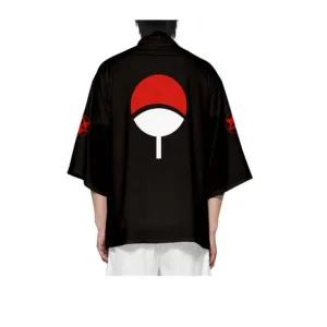 Casual kimono style cardigan- Ninja Black