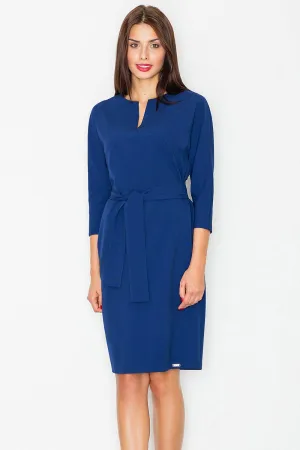 Chic Kimono Sleeve Midi Dress: Effortlessly Elegant Daytime Fashion with Waist Belt