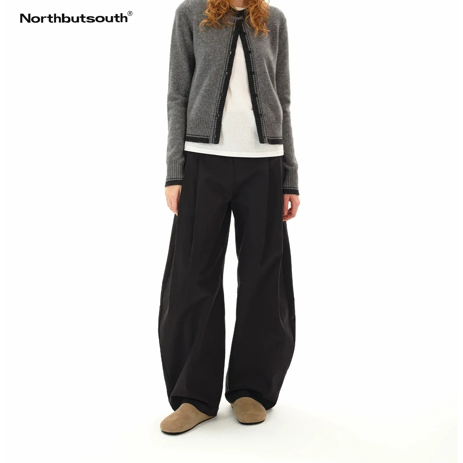 Classic Double Pleated Cocoon Lounge Pants
