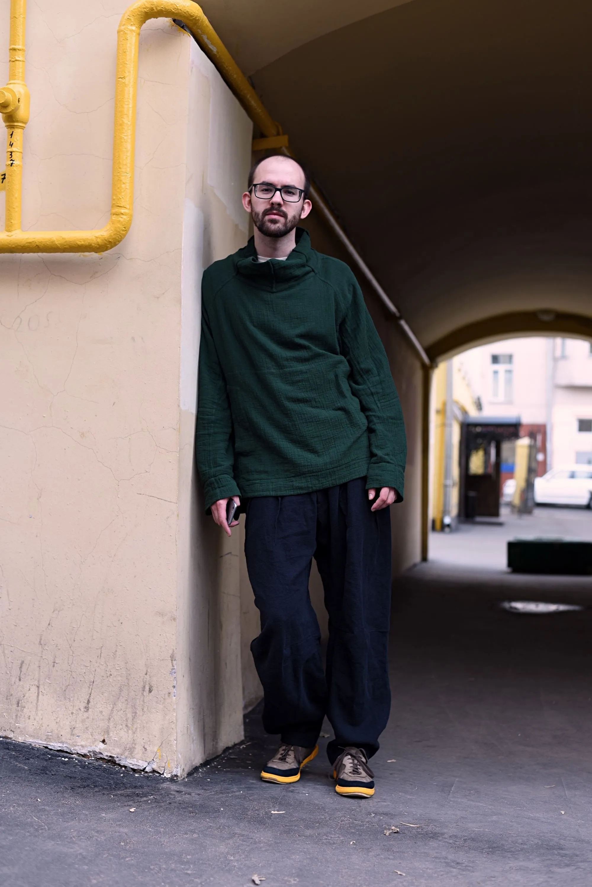 Custom made comfortable trousers | wide unisex pants | Loose hemp clothing by Haptic Path