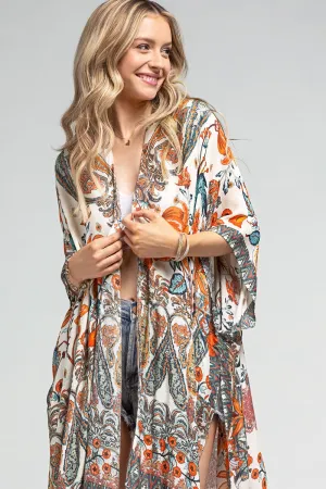Dobby Jacquard Kimono