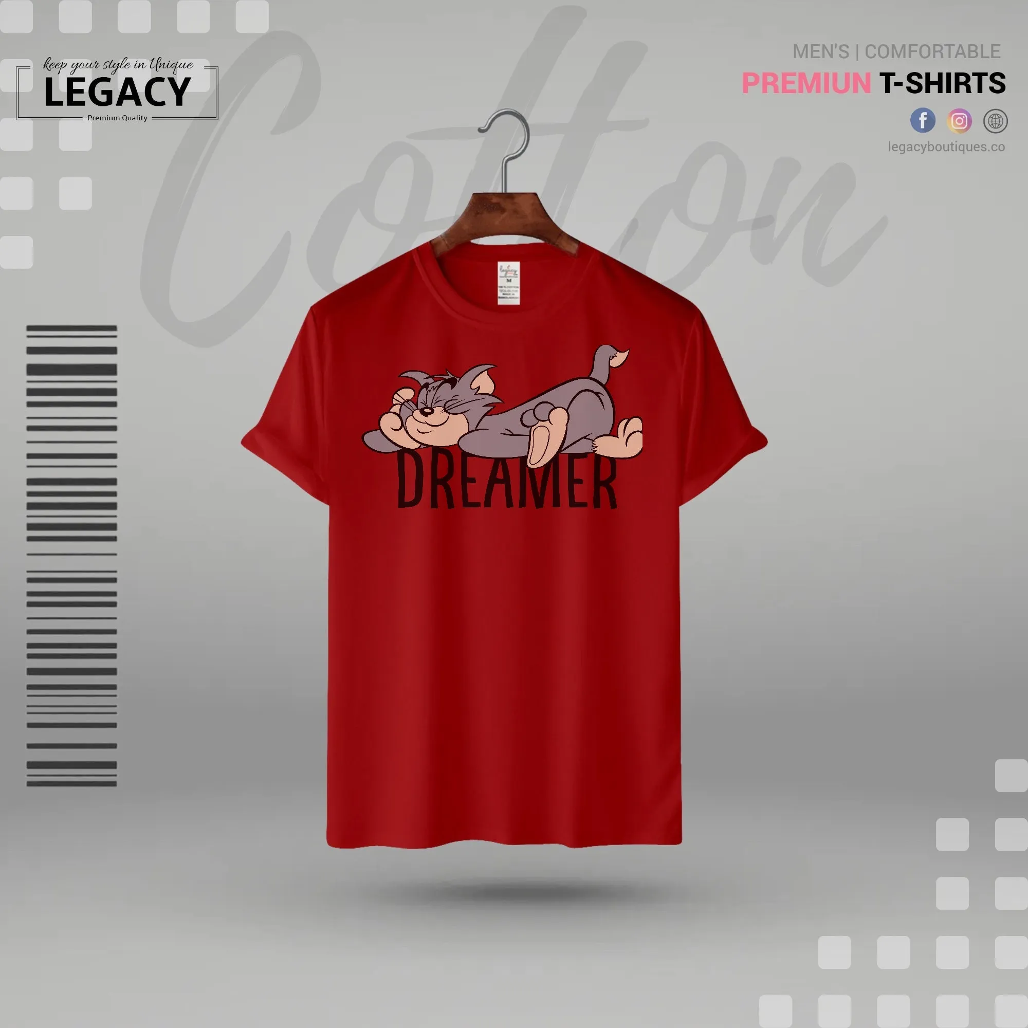 Dreamer Mens Premium Cotton T Shirt