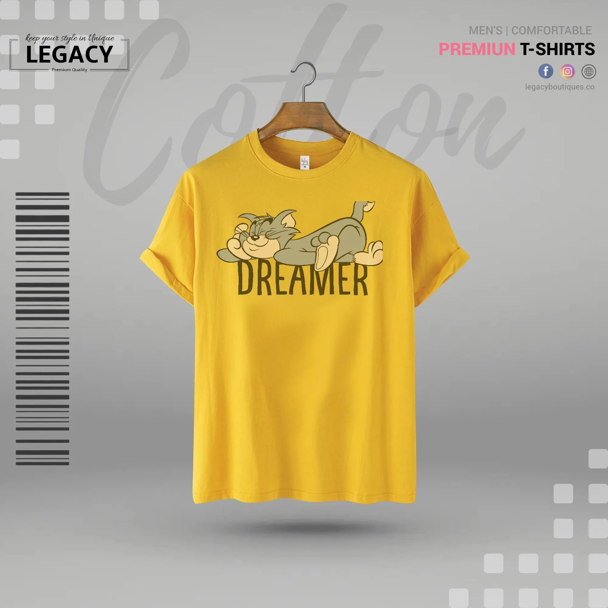 Dreamer Mens Premium Cotton T Shirt