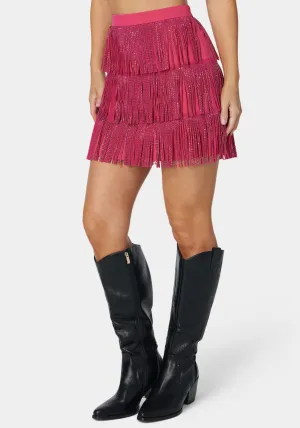 Embellished Fringe Skirt