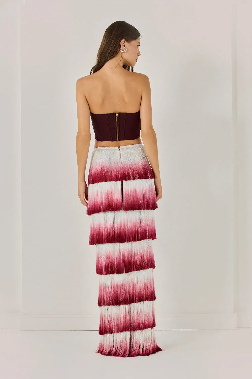 FRINGE MAXI SKIRT (RUNWAY)