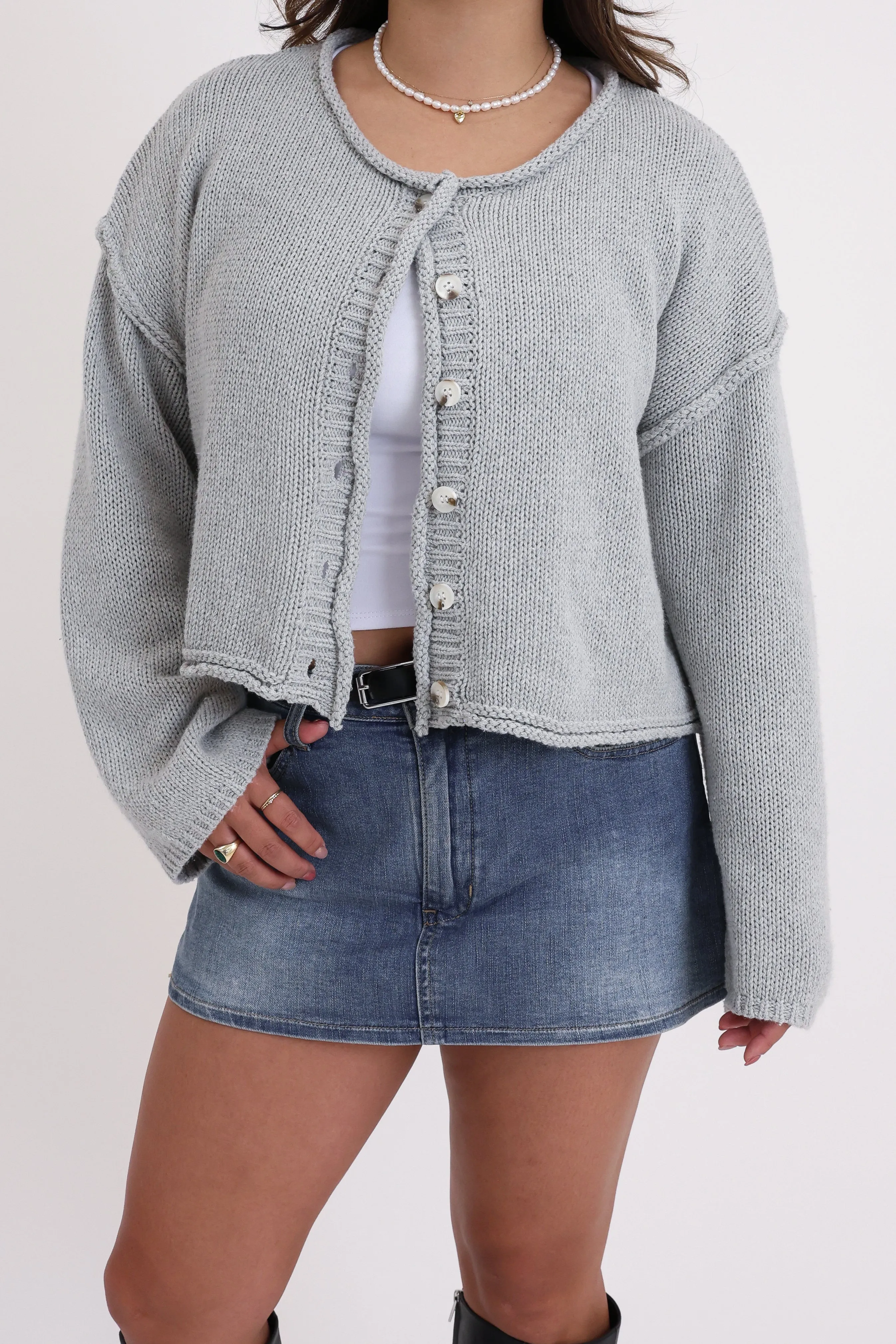 Ginny Cardigan in Grey