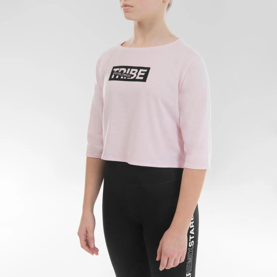 Girls' Modern Dance Cropped T-Shirt - Pink