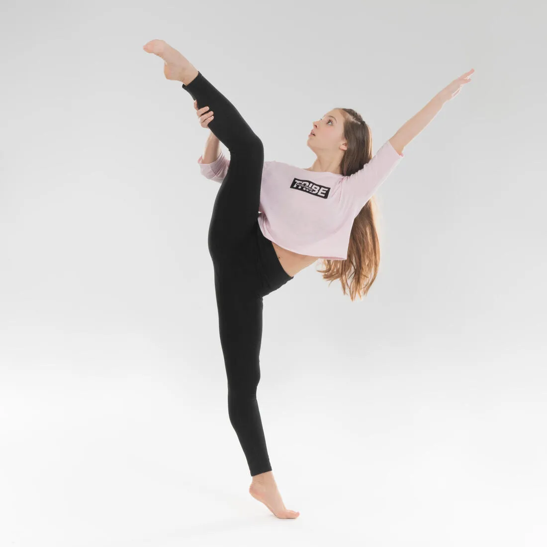 Girls' Modern Dance Cropped T-Shirt - Pink