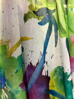Green Floral Kimono