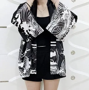 Japanese Dragon Kimono Cardigan