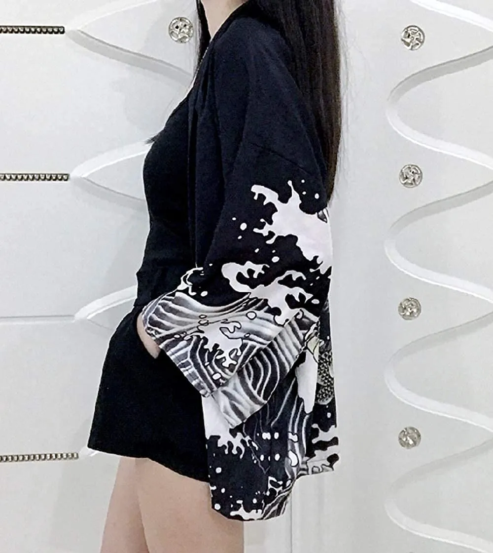 Japanese Dragon Kimono Cardigan