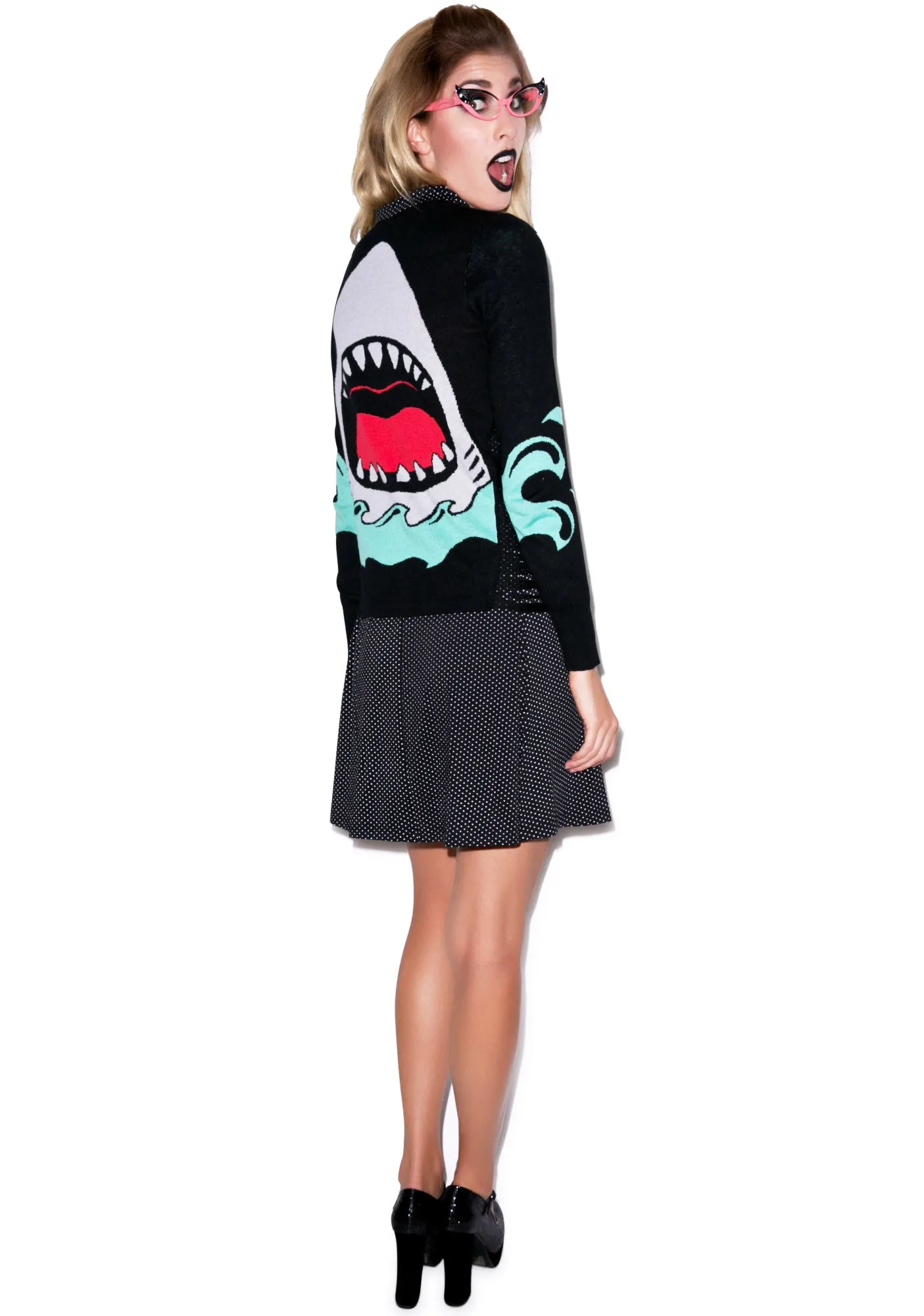 Jaws Side Slashed Cardigan