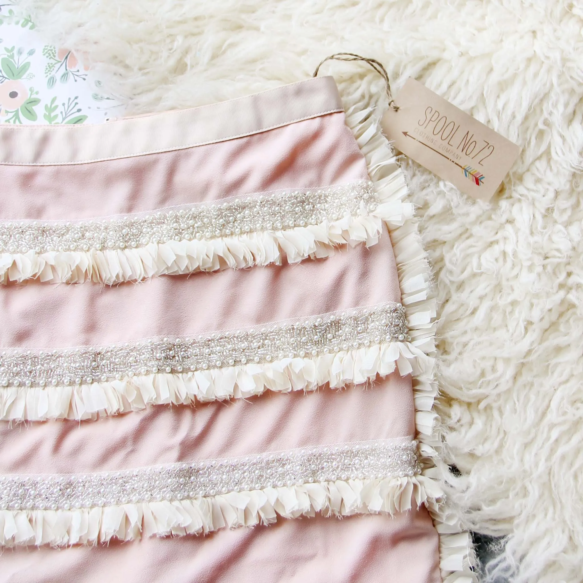 Le Cleo Beaded Skirt