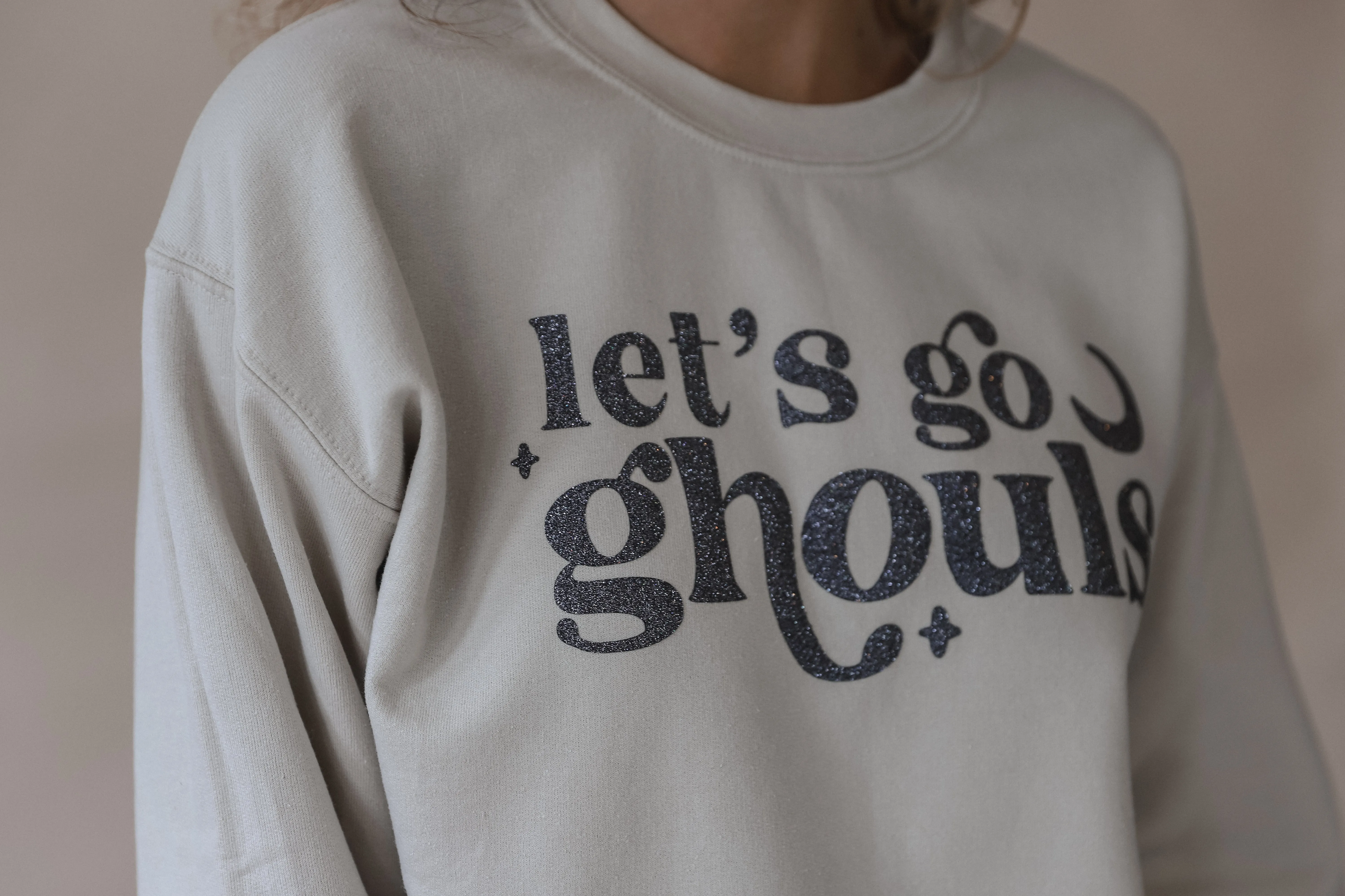 Lets Go Ghouls Glitter Sweatshirt