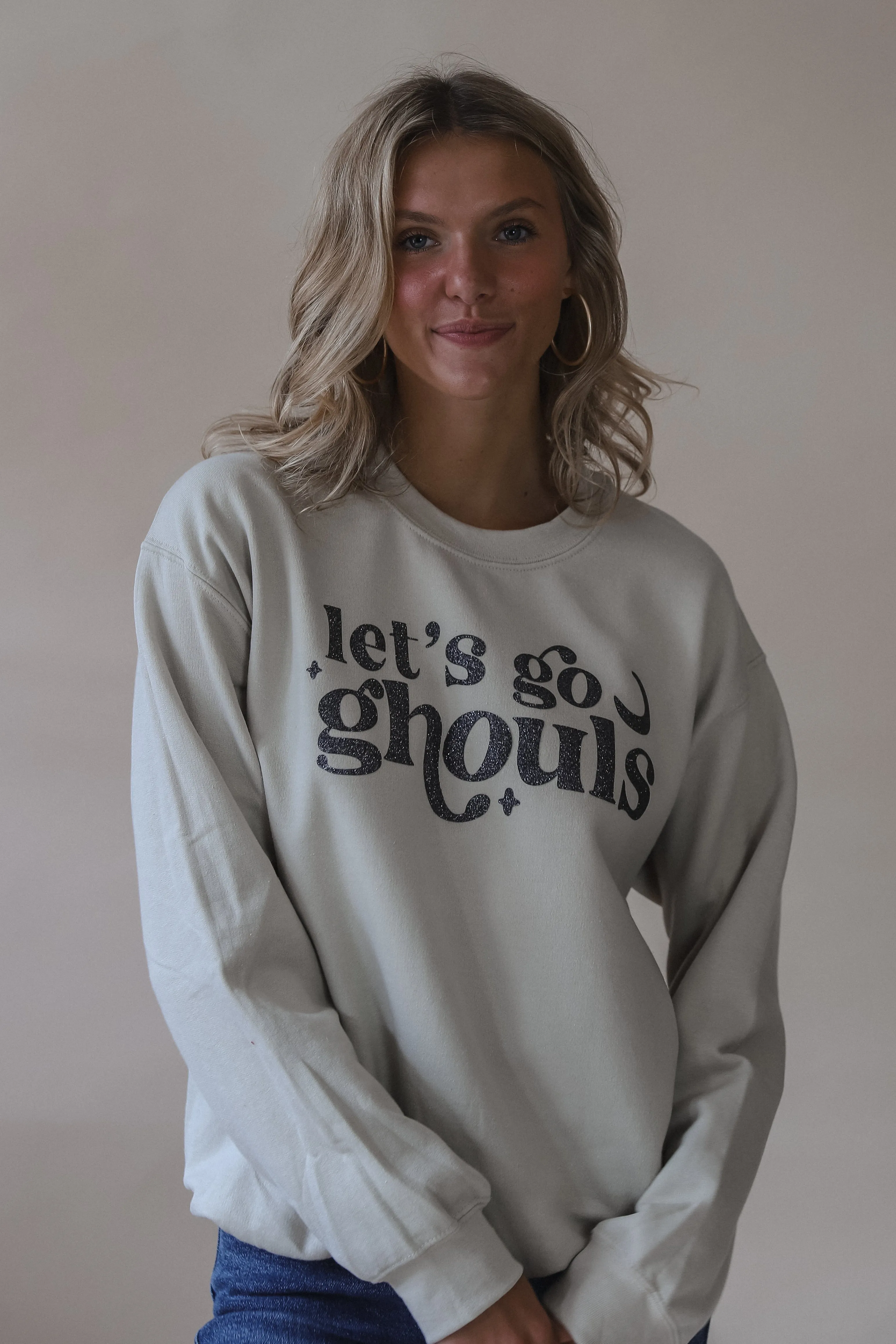 Lets Go Ghouls Glitter Sweatshirt
