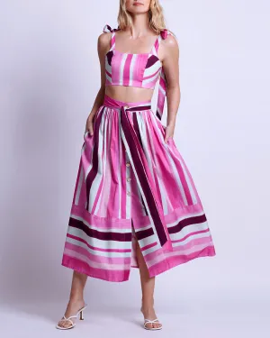 Listra Cotton Midi Skirt