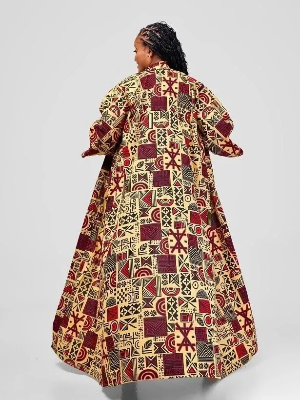 Meila African Print Kimono - Multicolored