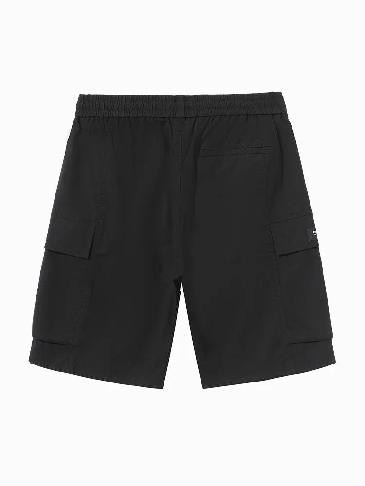 Men's Printed Cotton Stretch Waffle Cargo Pants