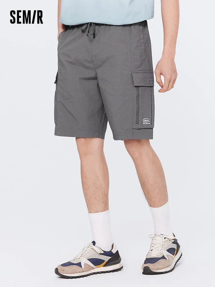 Men's Printed Cotton Stretch Waffle Cargo Pants