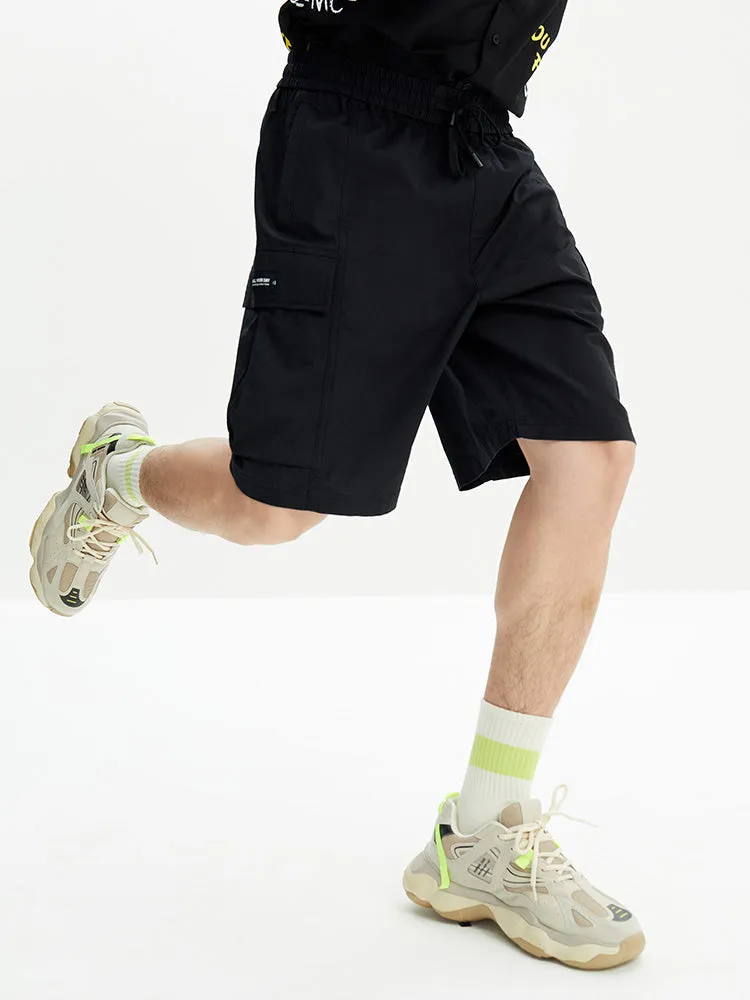 Men's Printed Cotton Stretch Waffle Cargo Pants