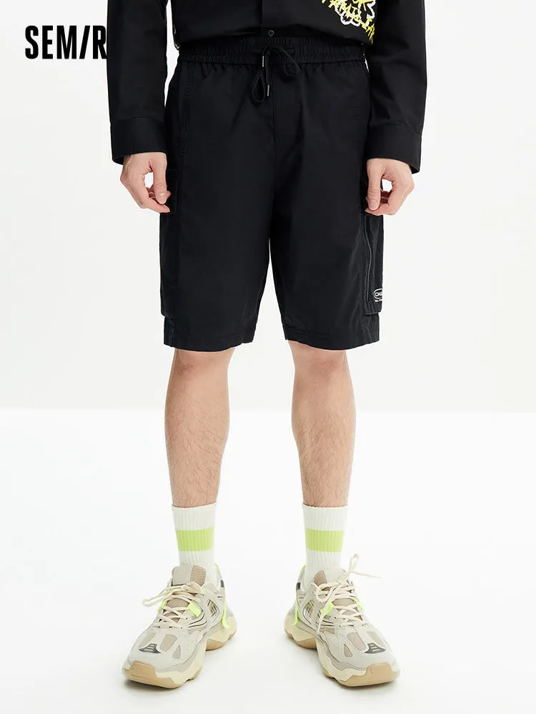 Men's Printed Cotton Stretch Waffle Cargo Pants