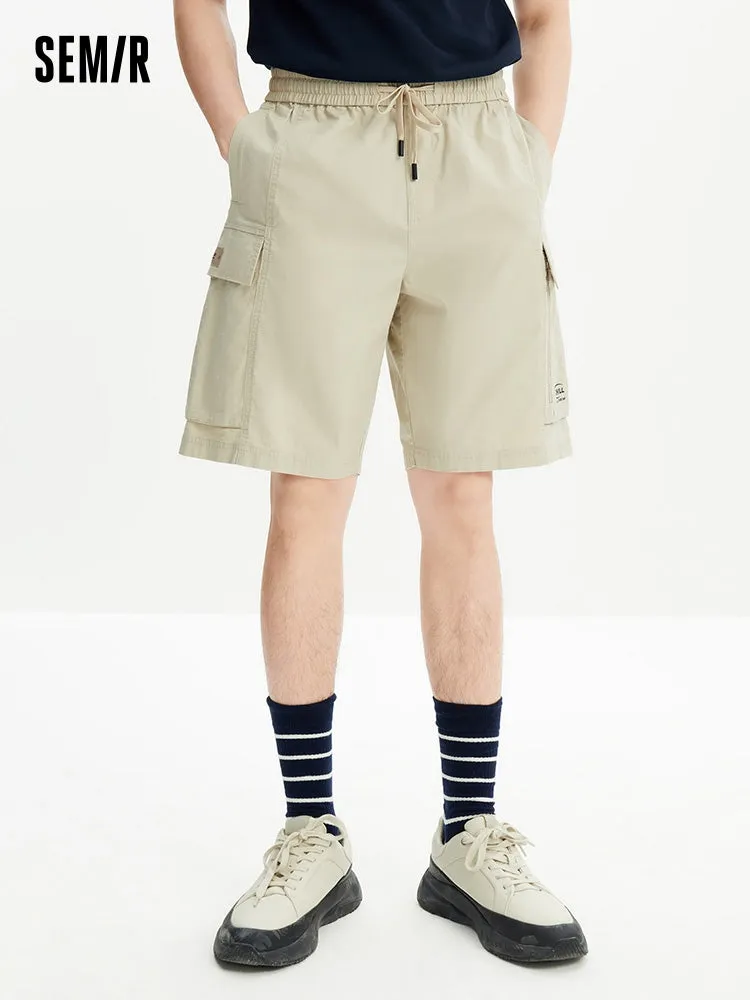 Men's Printed Cotton Stretch Waffle Cargo Pants