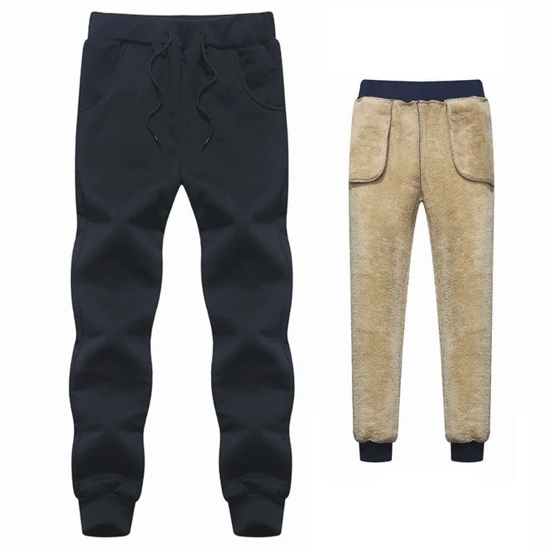 Men's Winter Classic cashmere Warm Thick Pants