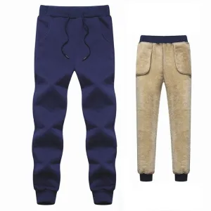 Men's Winter Classic cashmere Warm Thick Pants