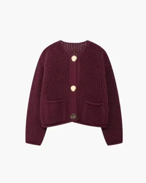 Rosamée – Soft cotton blend – Knitted cardigan