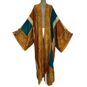 Rust Bandana Print Kimono