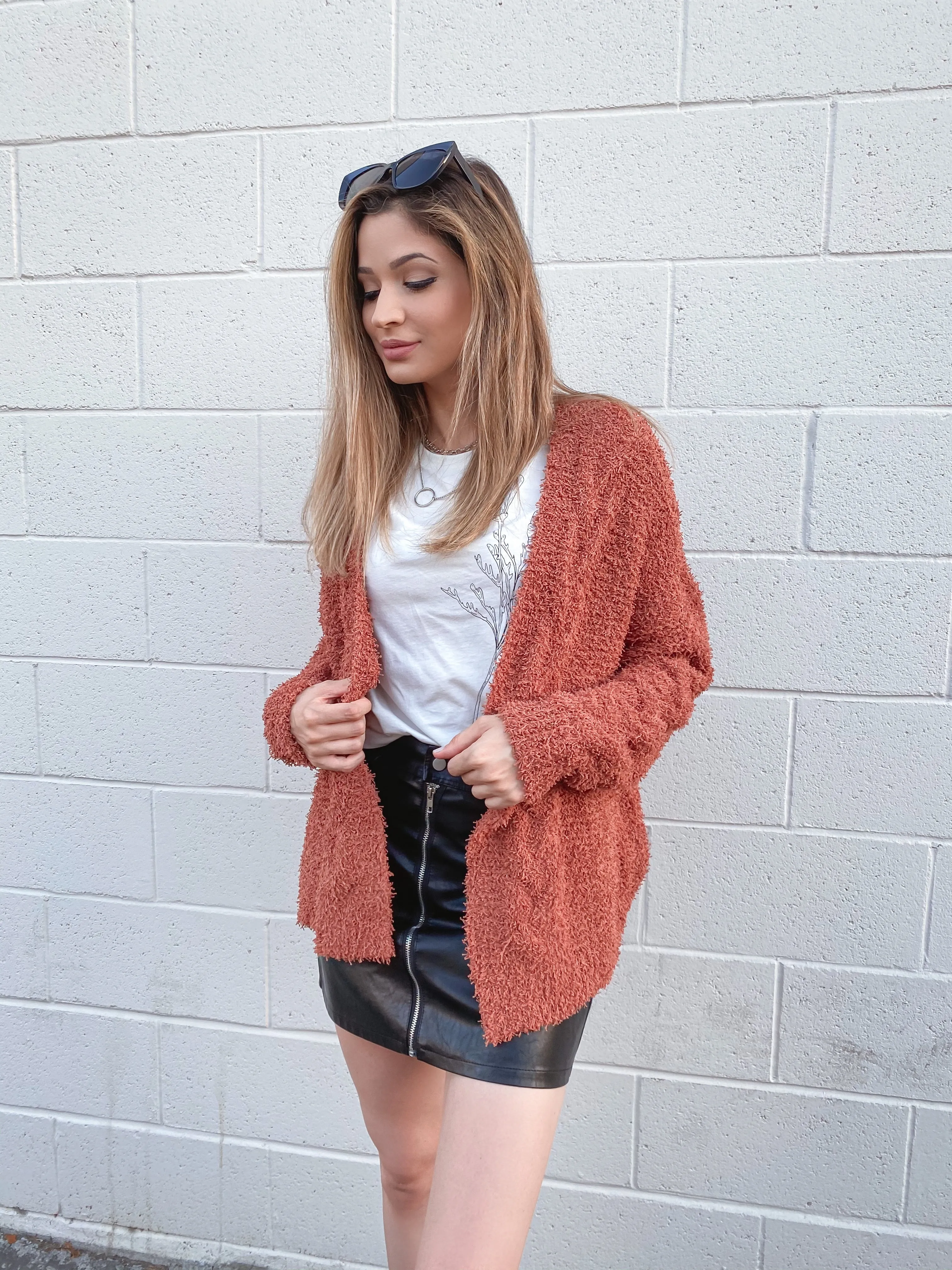 Spice Me Up Rust Oversized Sweater