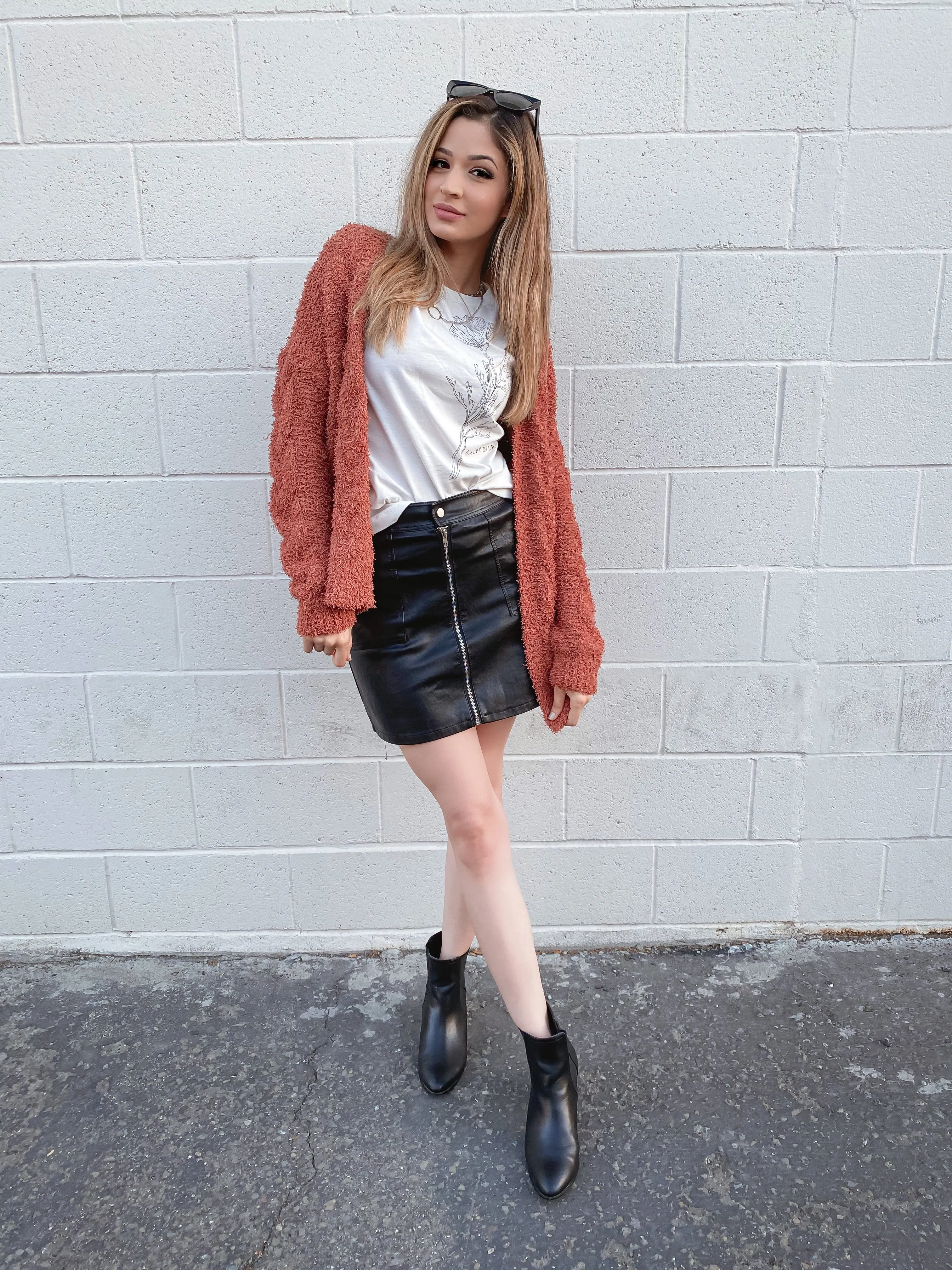 Spice Me Up Rust Oversized Sweater