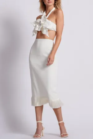 Stretch Midi Skirt