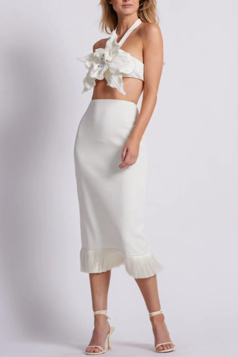 Stretch Midi Skirt