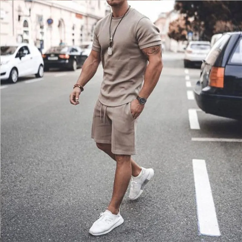 Stylish Men's Shorts and T-Shirt Set | Comfortable Casual Wear