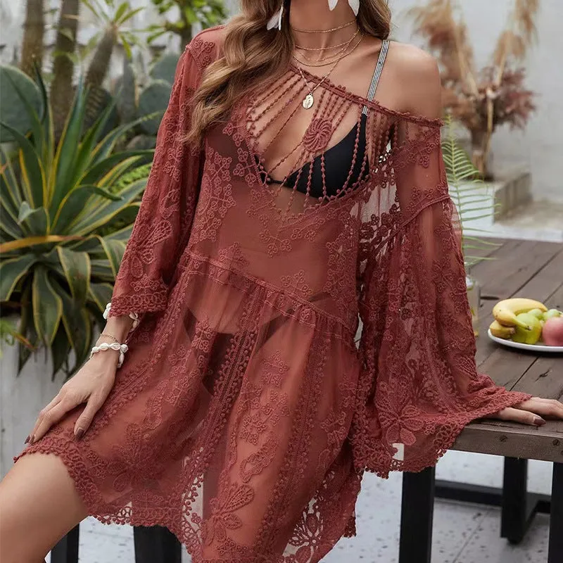 Summer Fashionable Shawl Collar Dress