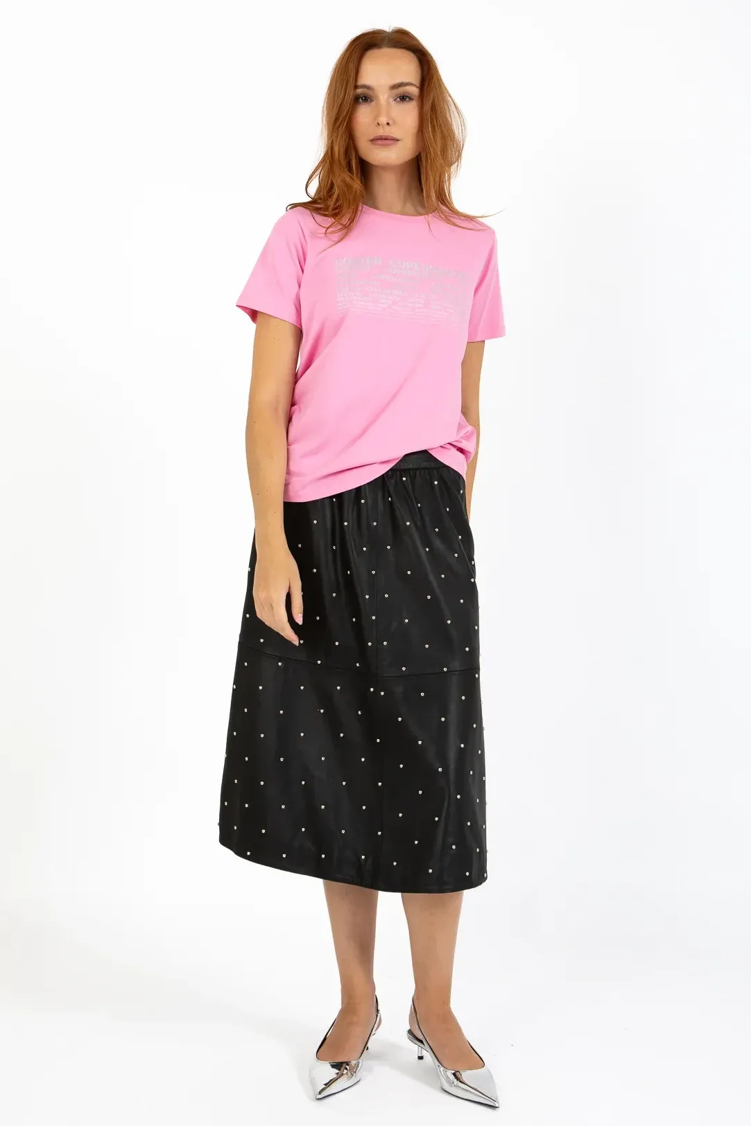 T-Shirt with logo | Bubble Gum Pink