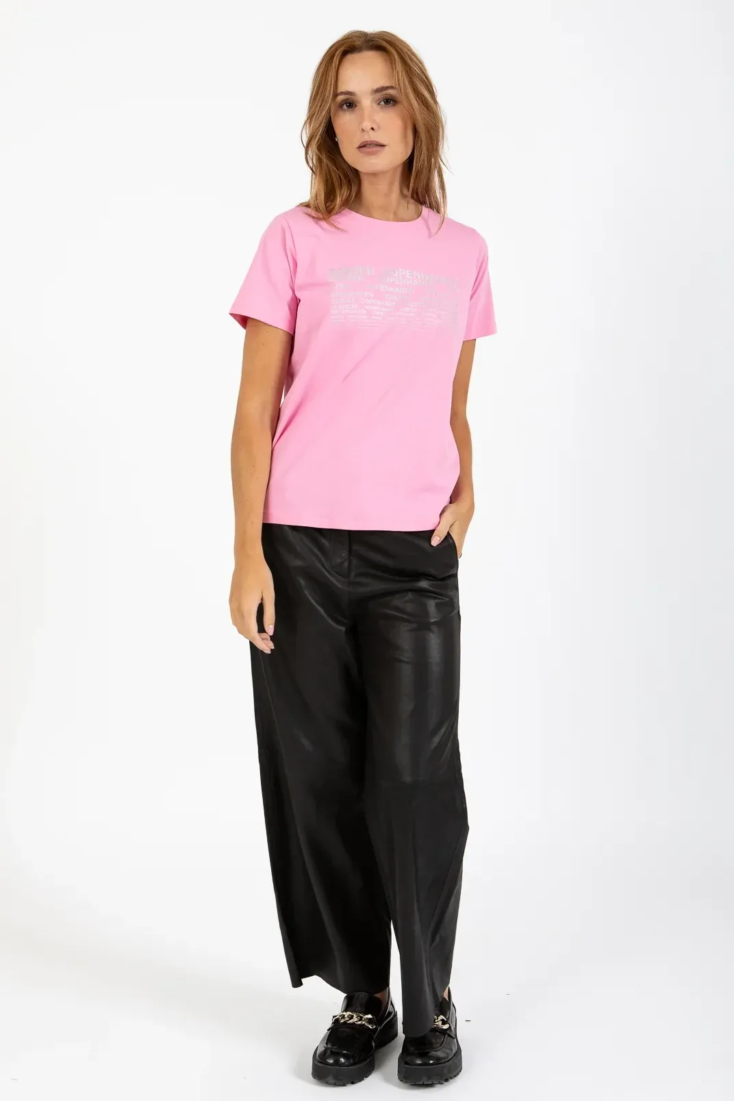 T-Shirt with logo | Bubble Gum Pink