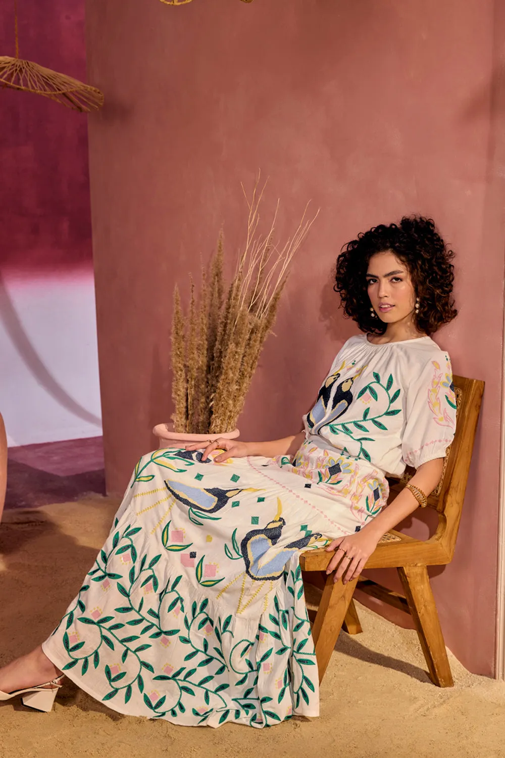 The Sienna Birdie Skirt Set