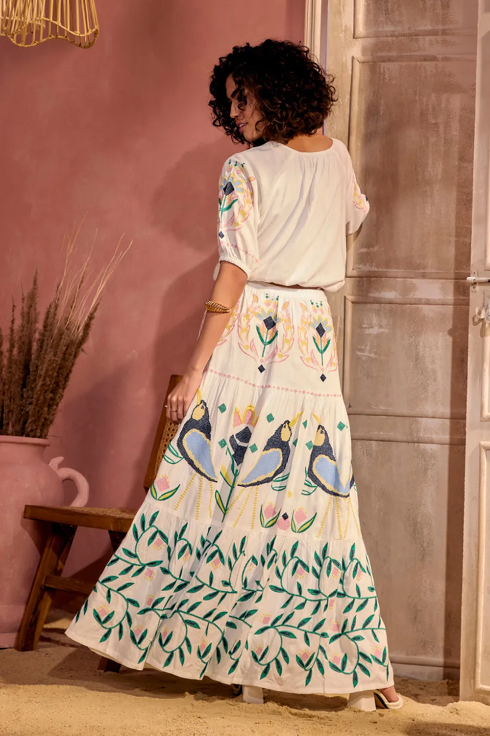 The Sienna Birdie Skirt Set