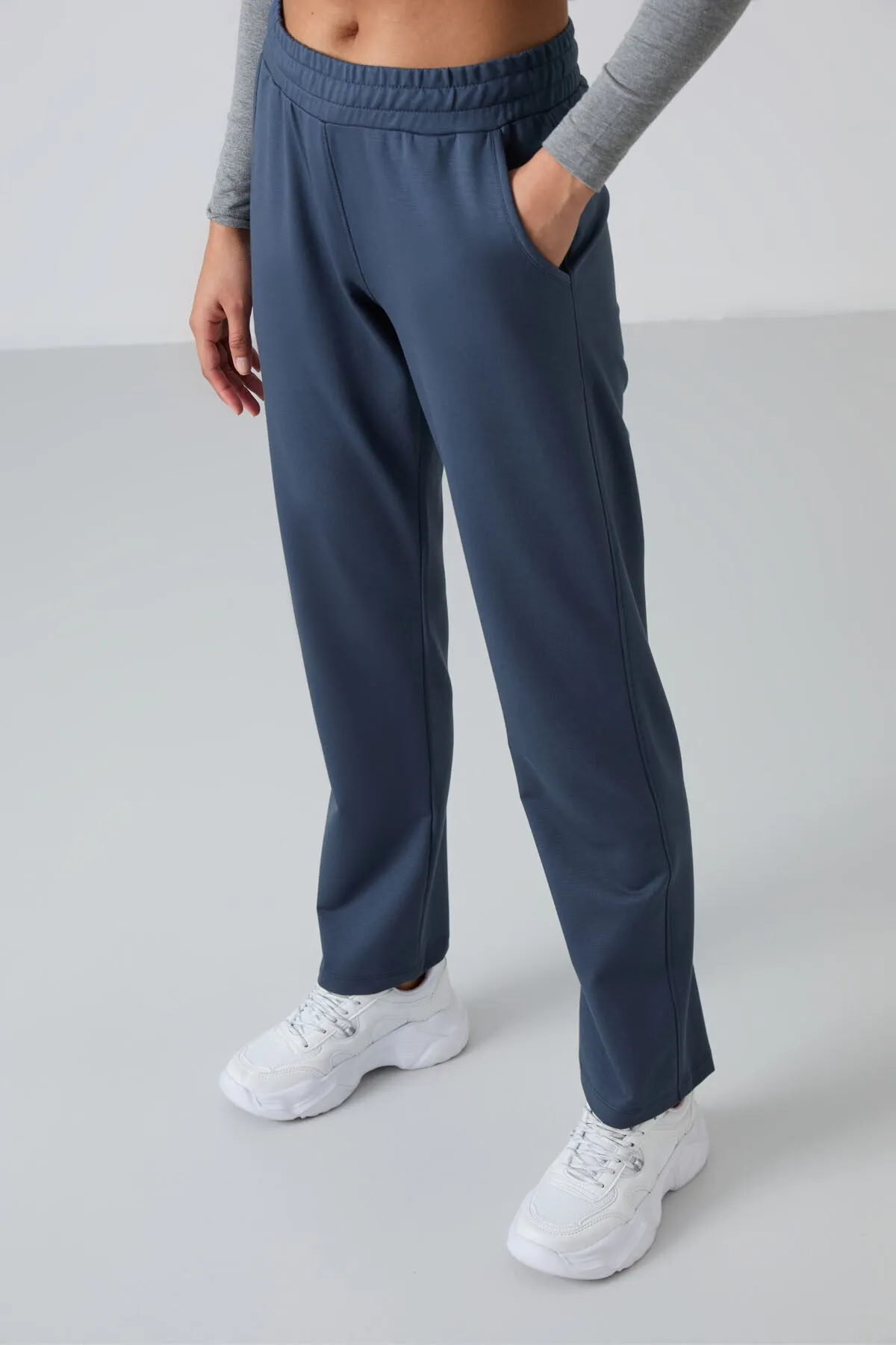 TMY Petrol High Waist Pocket Comfort Fit Classic Leg Women's Sweatpants - 94584 - Cuyahoga Falls